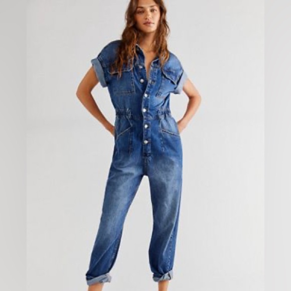 NWT Free People Marci Overalls